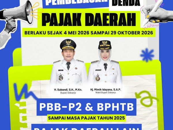 Pemkab Sidoarjo Bebaskan Denda Pajak Daerah Ini Detailnya