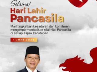 Peringati Hari Lahir Pancasila 2026, Longki Djanggola Ajak Masyarakat Perkuat Komitmen Kebangsaan