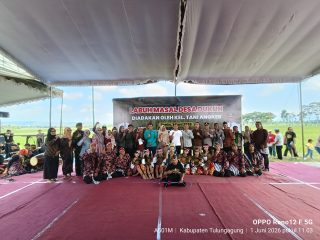 Plt Bupati Tulungagung Hadiri Labuh Masal Di Desa Dukuh, Apresiasi Petani Atas Capaian Surplus Beras Daerah