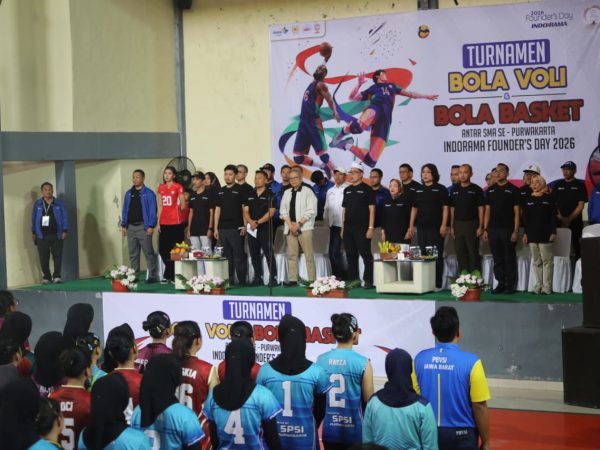 Kapolres Purwakarta Hadiri Pembukaan Turnamen Voli dan Basket Antar SMA, Dukung Lahirnya Generasi Berprestasi Melalui Olahraga