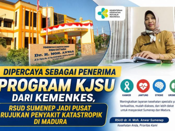 Bupati Sumenep Bersama Kepercayaan Kemenkes Kunjungan di RSUD  dr. H. Moh. Anwar Sumenep