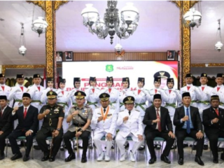 Bupati Sumenep Secara Resmi Mengukuhkan Paskibraka Sumenep Untuk Upacara HUT Ke-81 Kemerdekaan Republik Indonesia