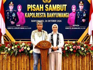 Pucuk Pimpinan Polresta Banyuwangi Berganti, Pemkab dan Tokoh Masyarakat Sambut Kapolresta Baru
